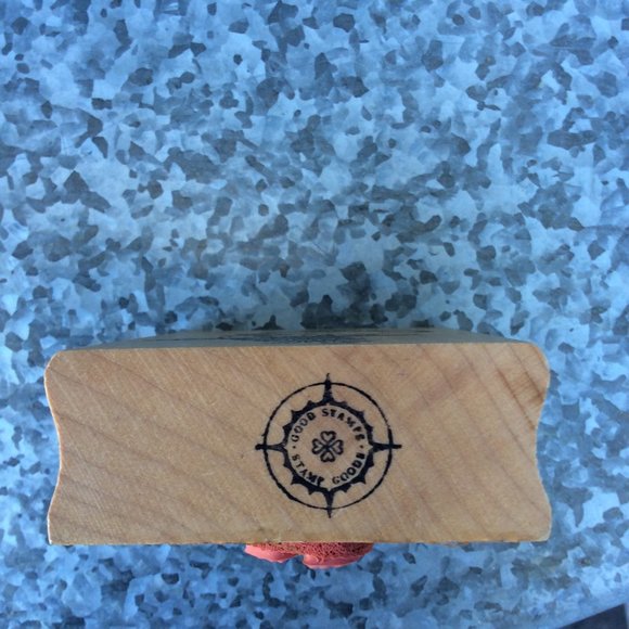 Chick with Flower Bonnet Rubber Stamp - Picture 3 of 3